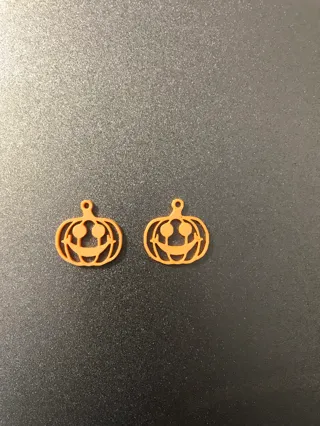 pumkin earrings solid