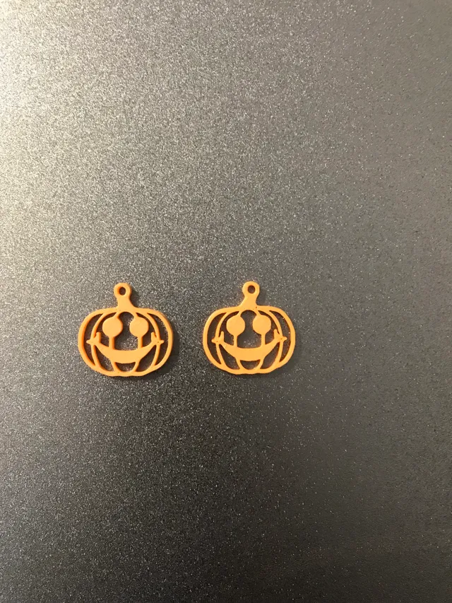 pumkin earrings solid