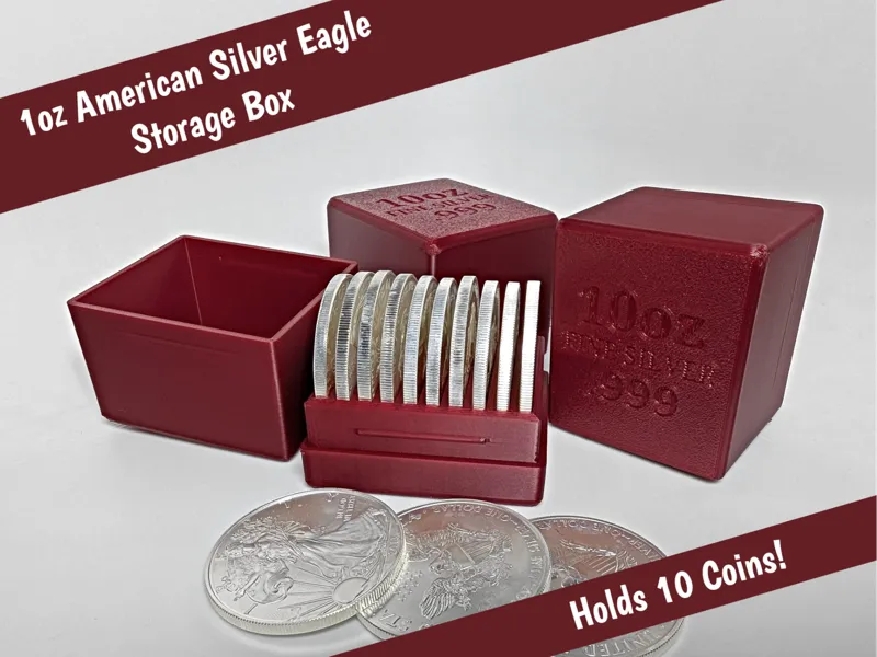 1oz American Silver Eagle Coin Storage Box