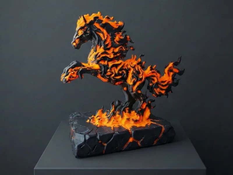 Elemental Fire Horse 烈火战马 CNY 2026 Art Sculpture