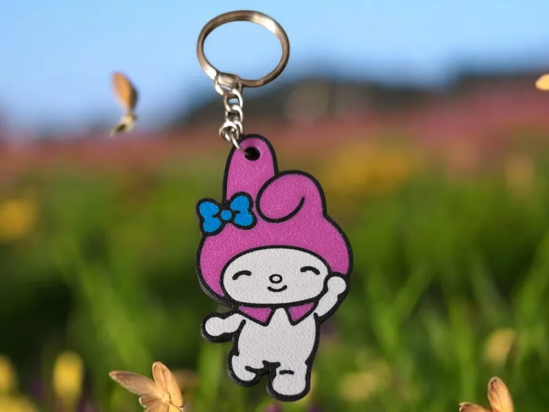 Llavero y placa de My Melody