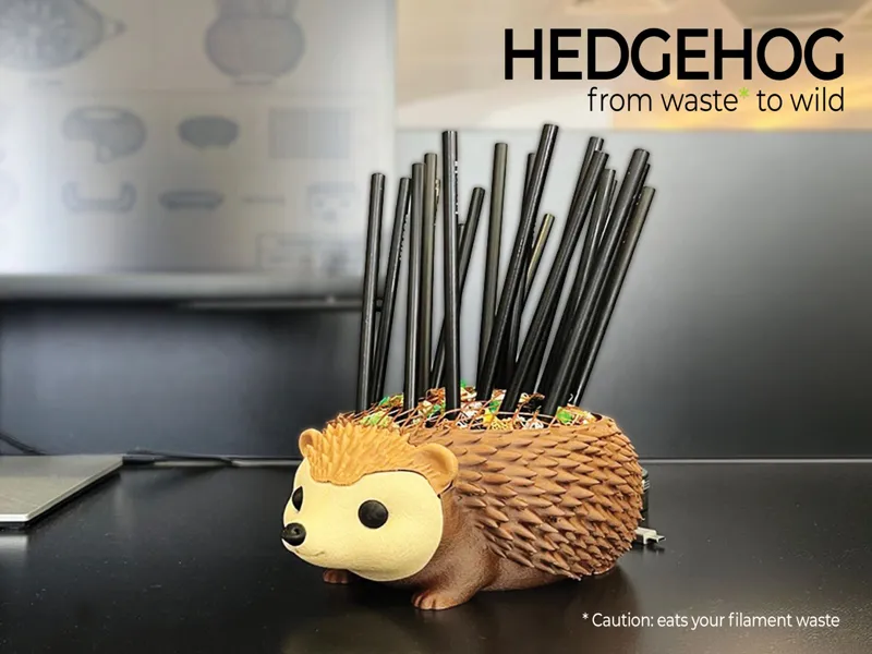 Hedgehog - Filament Waste Pen Holder
