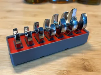 Harbor Freight 3/8" SAE Crowfoot Gridfinity