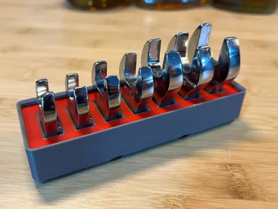 Harbor Freight 3/8" SAE Crowfoot Gridfinity