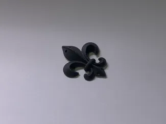 Fleur-de-lis button