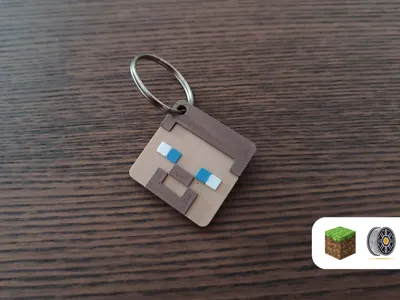 Steve | Minecraft Keychain Series by Mike.stl - MakerWorld