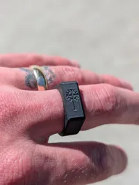Size 10.5 ring, 0.08mm layer, 3 walls, 15% infill