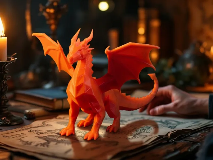 Low Polygon Dnd Dragon