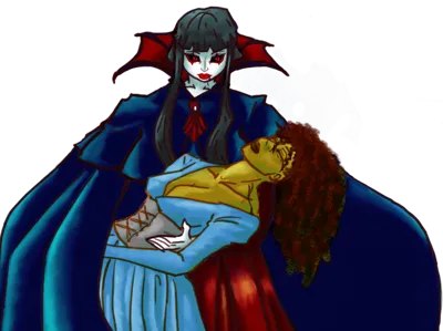 vampire lady keychain