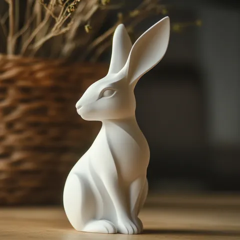 Easter Bunny Figurine – Cute Holiday Decor view 2