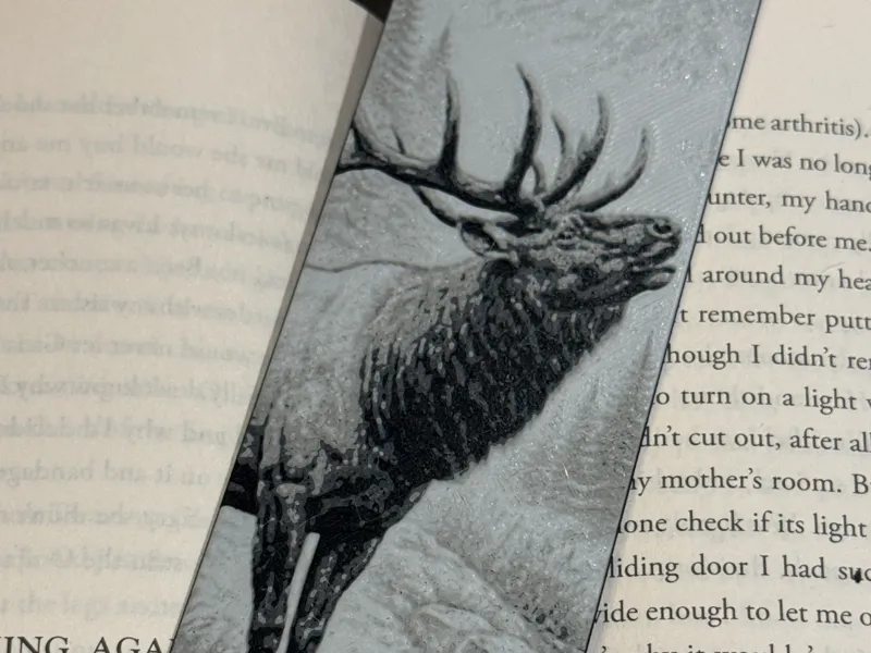 Elk Bookmark | Mountain Wildlife HueForge