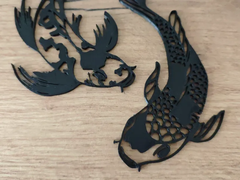 Yin-Yang Koi Wandbild | Elegante Wall Art