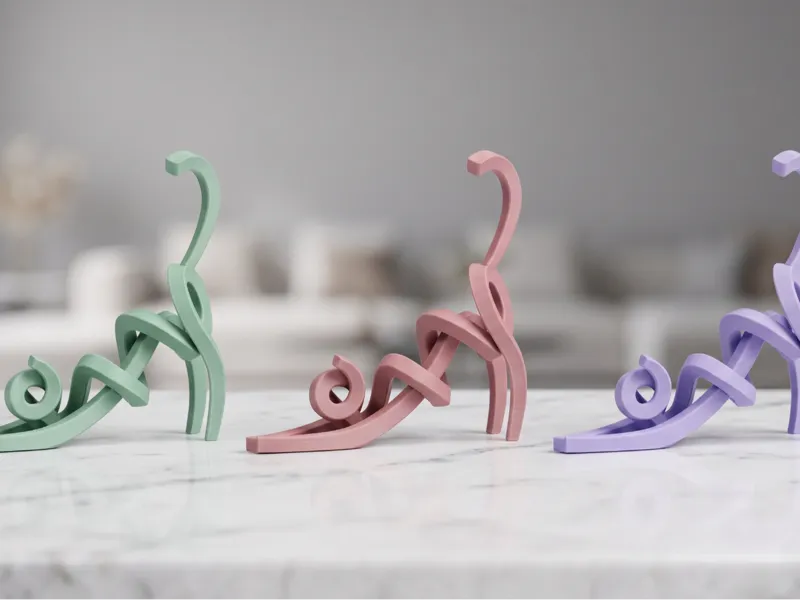 Abstract Cat Art