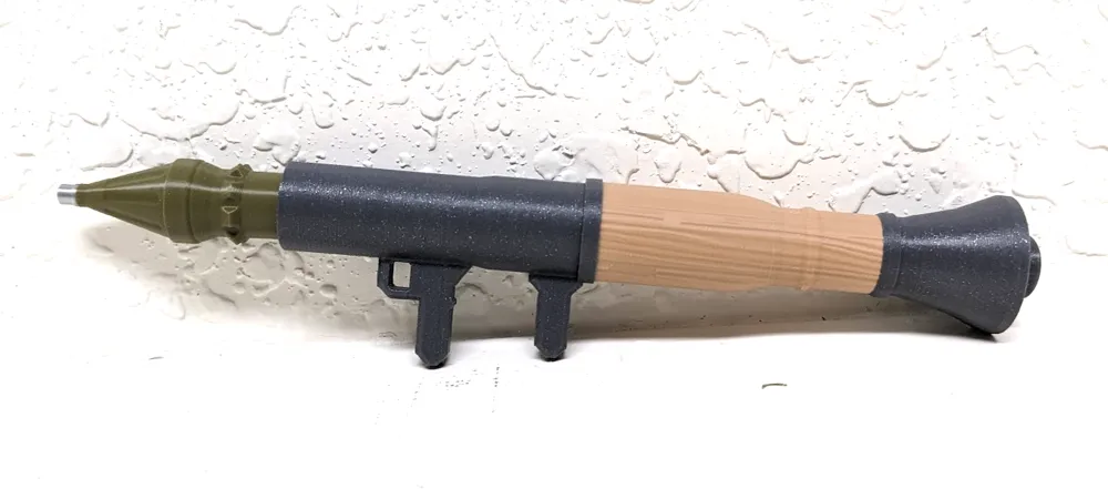 RPG Spring-Loaded Rocket Launcher | Print-in-Place - Free 3D Print ...