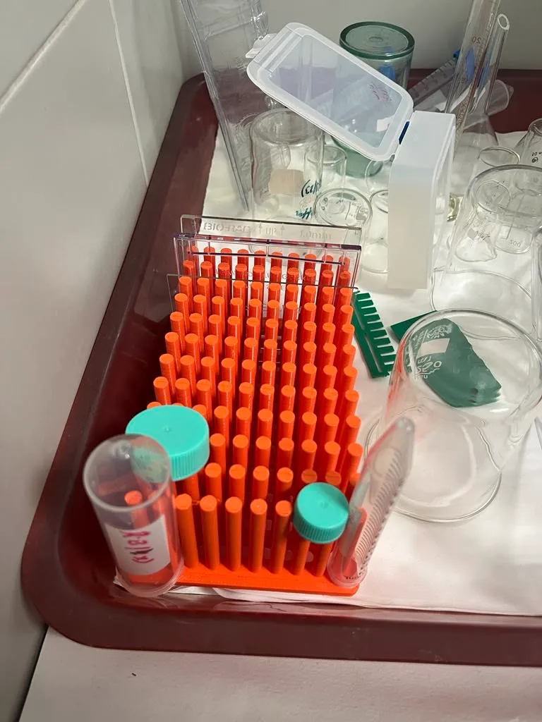 Laboratory test tubes drying rack by jakub.fousek97 - MakerWorld
