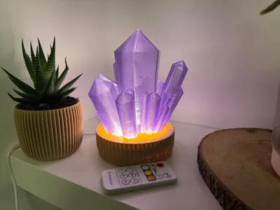 Crystal Lamp with LED Strip – Ambient Light