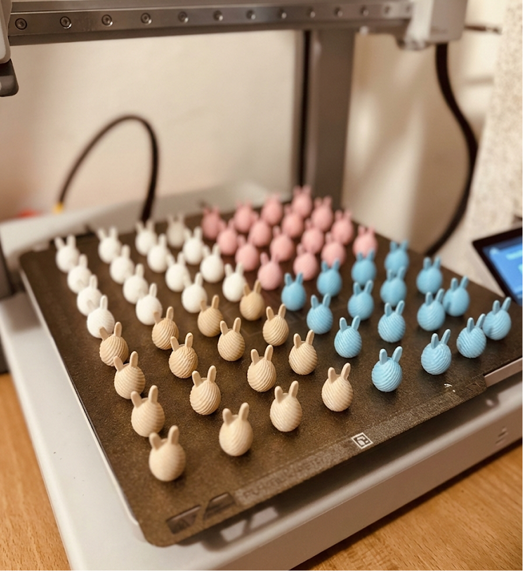 Miniatura 4 do modelo 3D 100 Bunny Easter Eggs with Ears