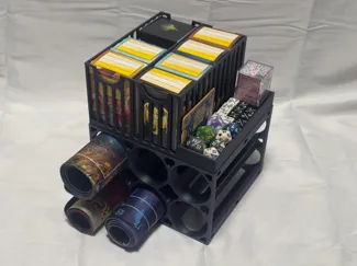 Modular Playmat and Deck Storage for TCGs (MTG)