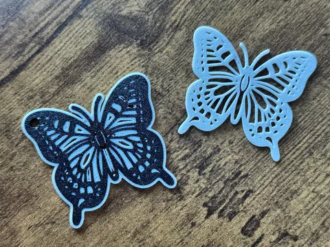 Butterfly Keychain / Earring view 2