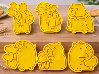 Cookie Cutter - Capybara 6 Models+Handle