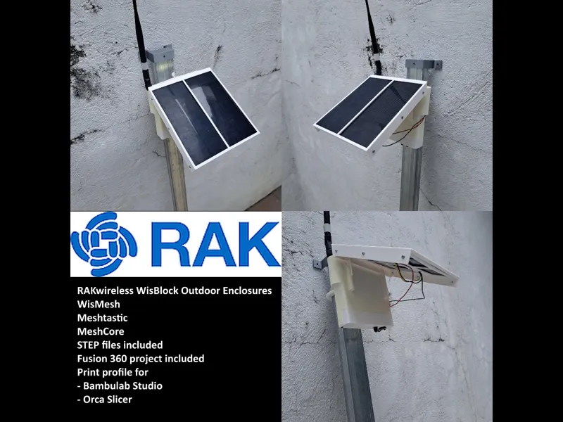 Dual Solar Panel for WisBlock Outdoor Enclosure
