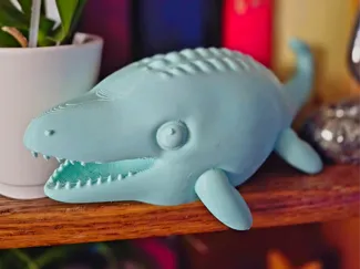 Chonky Squishy Mosasaurus TPU Bath Buddy