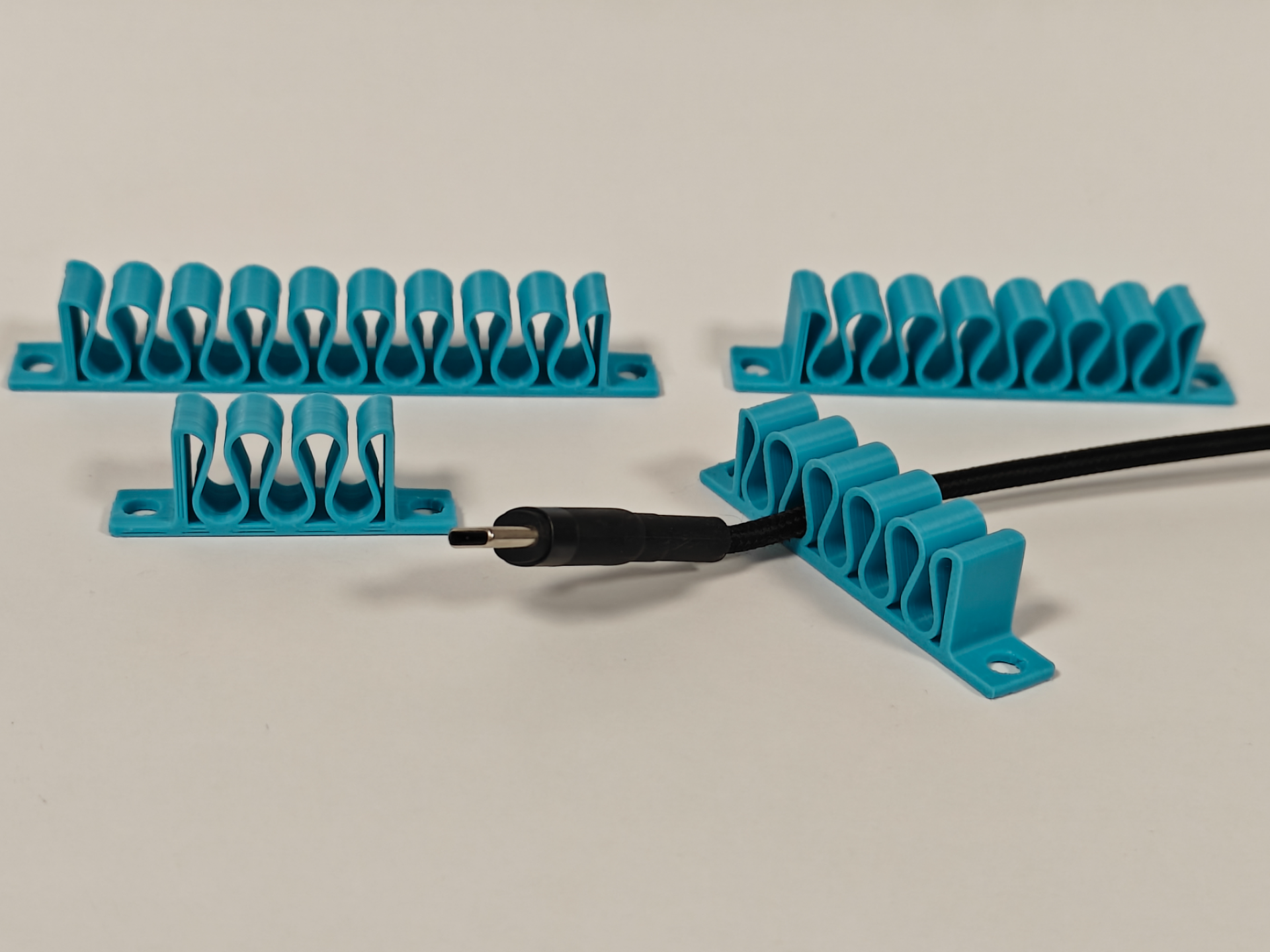 Flat-Mount Cable Clips | M4 Screw (4 Sizes)
