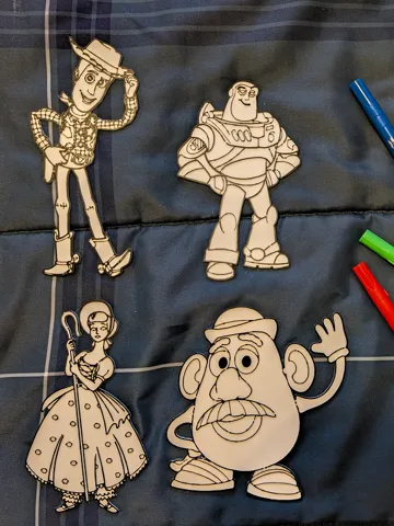 Accesorio para impresora 3D: Paintable Cartoon Set - Toy Story — vista de referencia 2