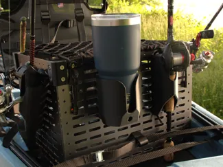 SourceKrate Fishing Rod Holder w/ Tether Bungee