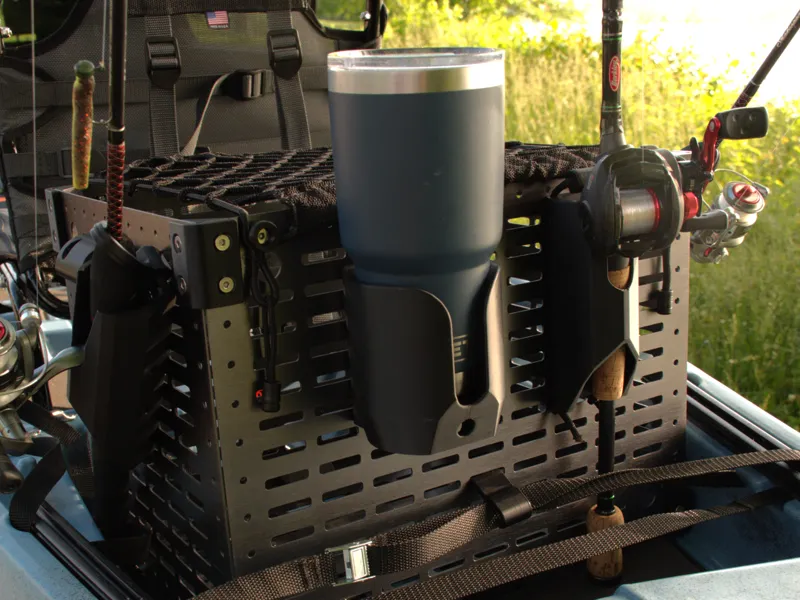 SourceKrate Fishing Rod Holder w/ Tether Bungee