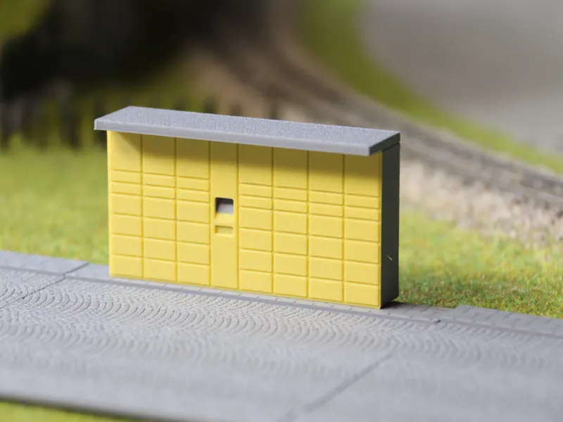 Packstation DHL/Post in H0 - 1/87