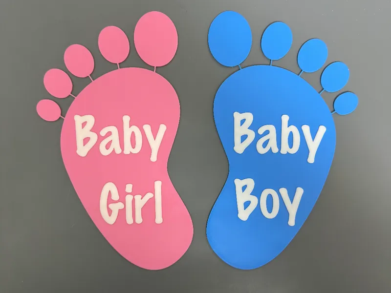 Gender Reveal Foot Baby Boy/Girl