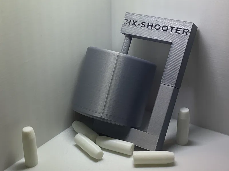 SIX SHOOTER - Revolver Styled Spinning Fidget Toy