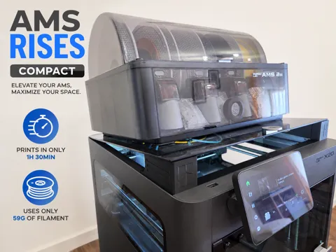 Accesorio para impresora 3D: AMS RISER COMPACT for X2D — referencia de MakerWorld