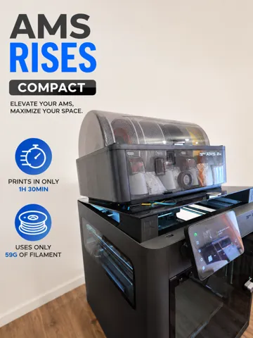Accesorio para impresora 3D: AMS RISER COMPACT for X2D — vista de referencia 2