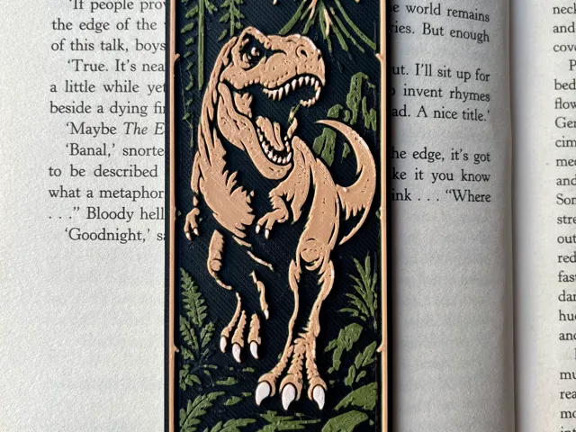 T Rex Bookmark
