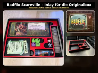 Badflix Scareville Inlay für die Originalbox