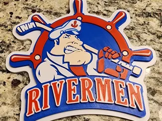 Peoria Rivermen Logo Pendant Neckalce Chain