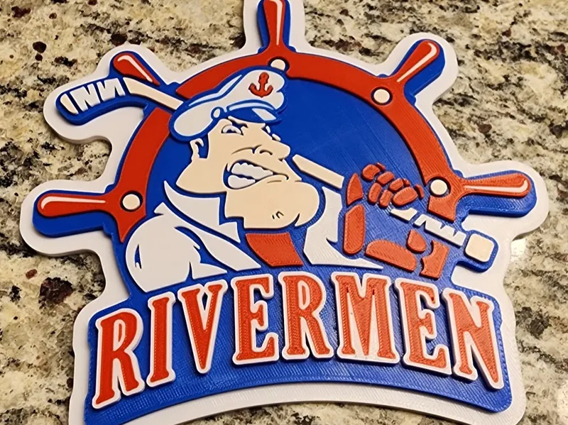 Peoria Rivermen Logo Pendant Neckalce Chain