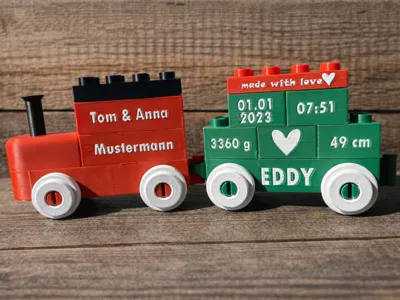 Baby Gift with Birth Details (Duplo Compatible)