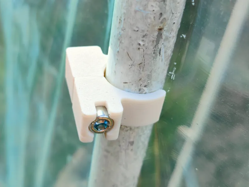 Screw-Tightened 25mm Greenhouse Film Clamp (M6)