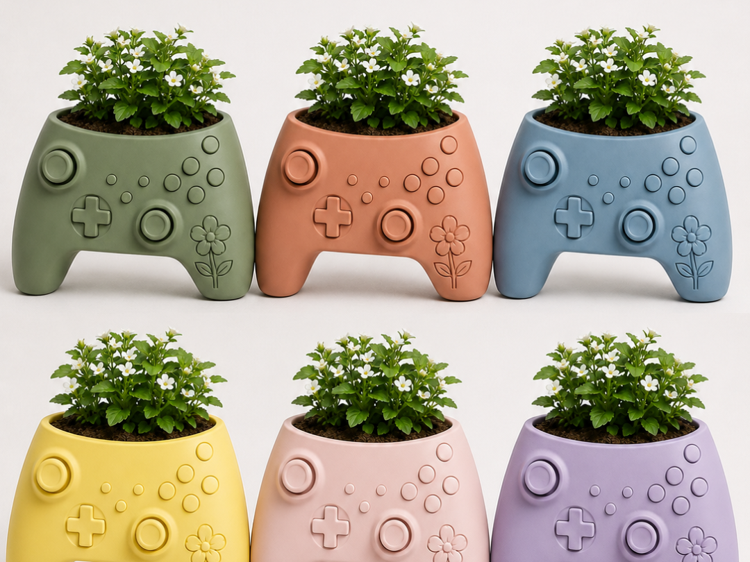Gamepad Planter – Controller Flower Pot