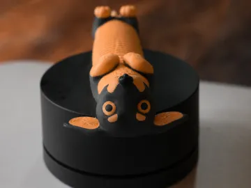 Modelo para impresión 3D: Flexi Slinky Dachshund [BACK SIDE] — vista de referencia 4
