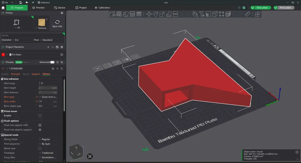 Snowboard Waxing Stand & Vice for Irwin clamps - Free 3D Print Model ...