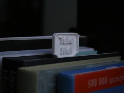 Take Me! – Minimalist Bookmark