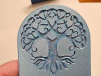 Celtic Tree of Life (simplified), debossed bookend