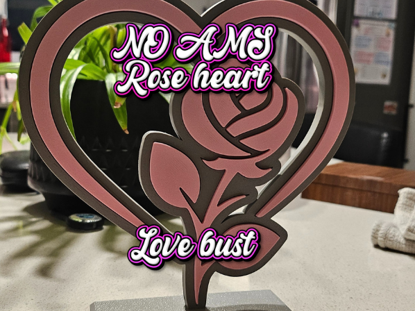 Valentine Rose Heart multipart bust