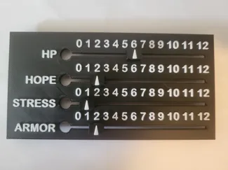 Daggerheart TTRPG Sliding Tracker