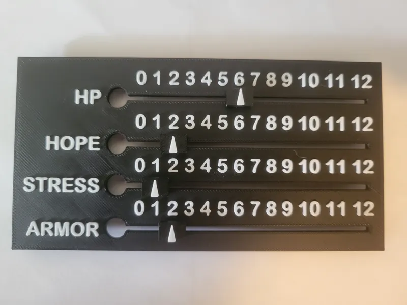 Daggerheart TTRPG Sliding Tracker