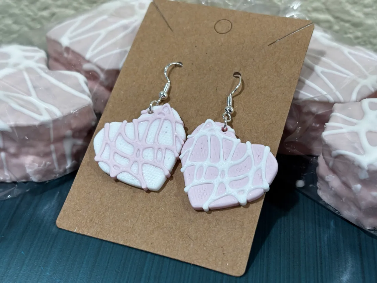 Little Debbie Valentine's Day Heart Cake Earrings view 3